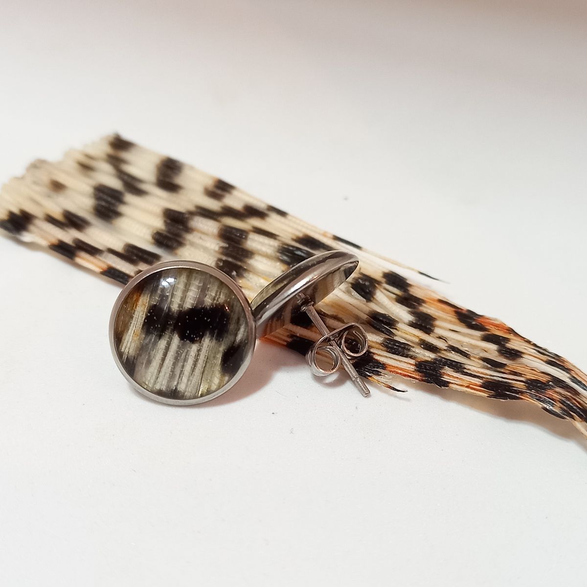 Pendentif et nageoire rayée de poisson-lion utilisés pour l'atelier de bijoux.